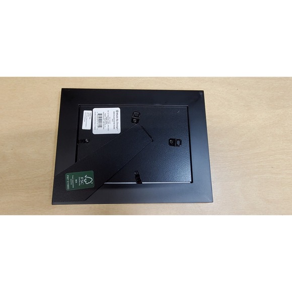 Custom Embroidered 9" x 7" White Black Frame Black Eyee Susan Home Decor Art - Picture 6 of 8